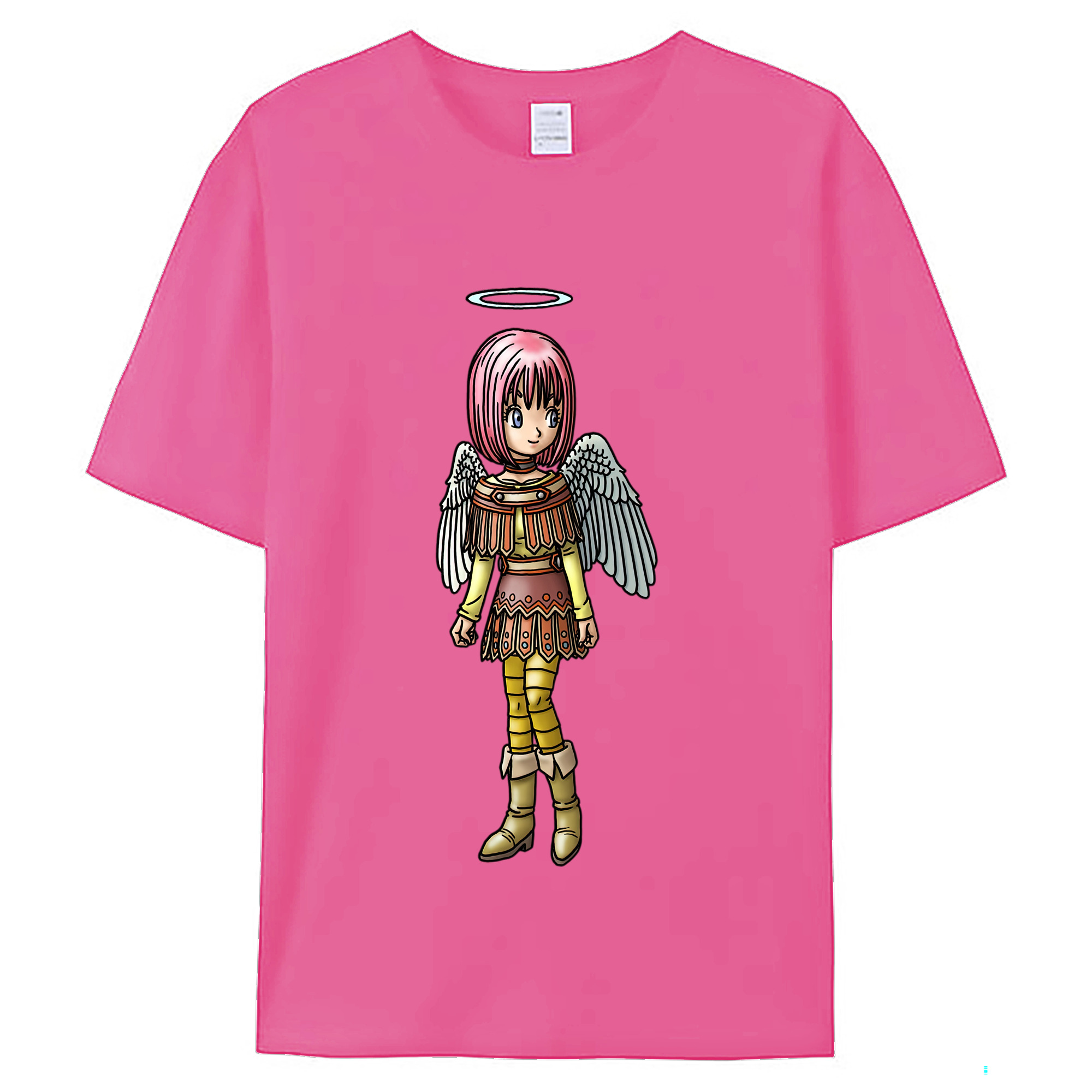 （画像用） ドラゴンクエスト Doragon Kuesuto Dragon Quest レディースカジュアルプリントTシャツ（綿100％）